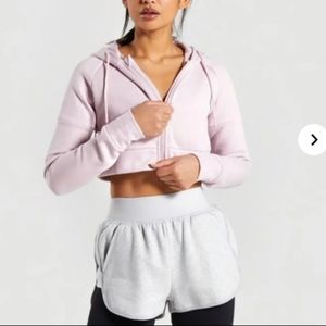 Gymshark Zipup, cropped hoodie